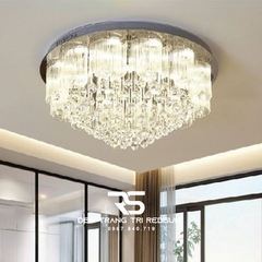 Đèn Mâm Pha Lê Ốp Trần Phòng Khách Hiện Đại M9160