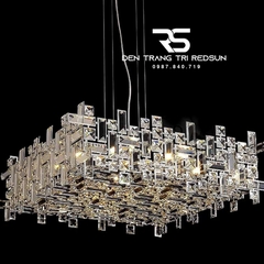Đèn Chùm Trang Trí Phòng Khách, Sảnh Chờ, Phòng Ăn Chất Liệu Pha Lê Phong Cách Italia DCP-002