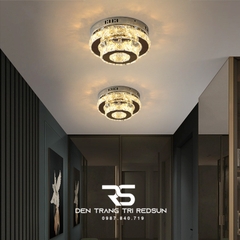 Đèn Mâm Pha Lê Ốp Trần Phòng Khách Hiện Đại M9253