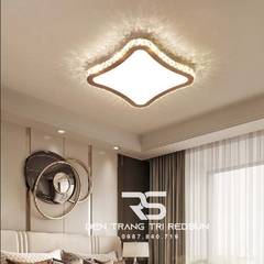 Đèn Mâm Mica Pha Lê Ốp Trần Phòng Khách Hiện Đại MKPL-011