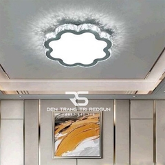 Đèn Mâm Mica Pha Lê Ốp Trần Phòng Khách Hiện Đại MKPL-014