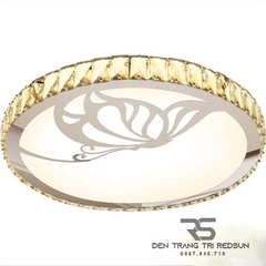 Đèn Mâm Mica Pha Lê Ốp Trần Phòng Khách Hiện Đại MKPL-015