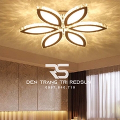 Đèn Mâm Pha Lê Ốp Trần Phòng Khách Hiện Đại MKPL-046/6