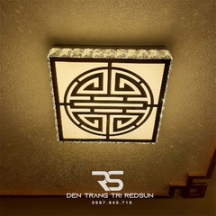 Đèn Mâm Mica Pha Lê Ốp Trần Phòng Khách Hiện Đại MKPL-106