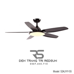 Quạt Trần Đèn Trang Trí Phòng Khách, Phòng Ngủ - 52KJYY-55