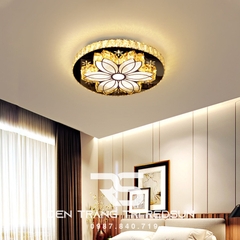 Đèn Mâm Mica Pha Lê Ốp Trần Phòng Khách Hiện Đại MKPL-027/6