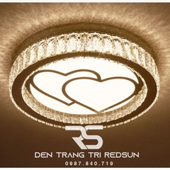 Đèn Mâm Pha Lê Ốp Trần Phòng Khách Hiện Đại M9236