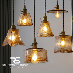 Đèn Thả Thủy Tinh Hiện Đại Phòng Khách, Phòng Ngủ, Bàn Ăn Phong Cách Retro CDT-1037