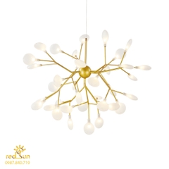 Chùm Hera dáng cầu 36 lá (vàng - đục) DC-L009