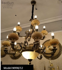 Đèn chùm cây nến 2 tầng cổ điển N998