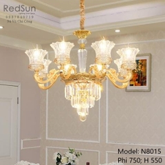 Đèn chùm chóa pha lê phong cách cổ điển N8015/8