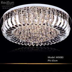 Đèn Mâm Pha Lê Ốp Trần Phòng Khách Hiện Đại M9080