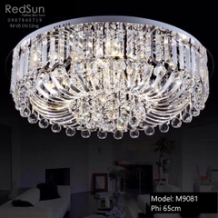 Đèn Mâm Pha Lê Ốp Trần Phòng Khách Hiện Đại M9081