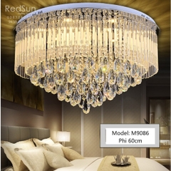 Đèn Mâm Pha Lê Ốp Trần Phòng Khách Hiện Đại M9086