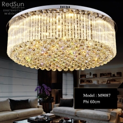 Đèn Mâm Pha Lê Ốp Trần Phòng Khách Hiện Đại M9087