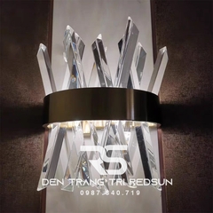 Đèn tường pha lê trang trí phòng khách hiện đại DT1164 Đen