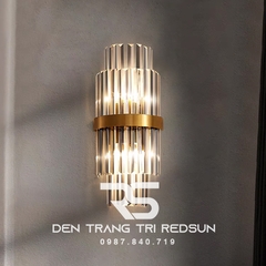 Đèn tường pha lê trang trí phòng khách hiện đại DT2503 Vàng
