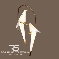 Đèn Thả Trần Phòng Khách, Phòng Ngủ, Bàn Ăn Hiện Đại Phong Cách Bắc Âu Sáng Tạo Hình Hạc Giấy DC-5081/2