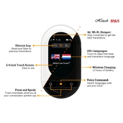 Máy Dịch -  Travis Touch AI Two Way Instant Digital Voice Translator 105 Languages