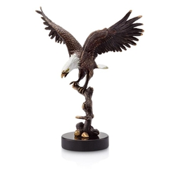 Tượng chim Đại bàng Đầu trắng bằng đồng SPI Eagle on Branch