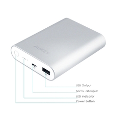 Pin dự phòng ( sạc nhanh ) - Aukey Quick Charge 2.0 10400mAh