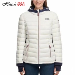 Áo Khoác Tommy Hilfiger Màu Trắng Có Mũ