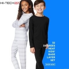 Bộ Quần Áo Giữ Nhiệt Dài Tay Unisex 32*HEAT KIDS Dành Cho Các Bé