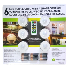Bộ đèn Capstone 6 LED Wireless Puck Lights with Remote Control