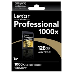 Thẻ nhớ máy ảnh cao cấp Lexar Pro 1000x 128GB SDXC UHS-II