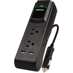 Bộ chuyển điện trên ô tô Duracell Powerstrip Inverter 175W with USB port (DRINVPS175)
