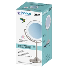 Gương trang điểm để bàn 2 mặt FEIT Electric Rechargeable LED