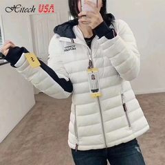 Áo Khoác Tommy Hilfiger Màu Trắng Có Mũ