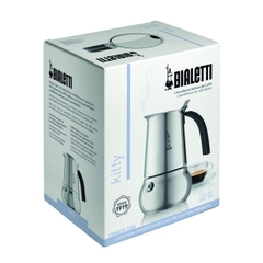 Bình pha cà phê kiểu Ý: Bialetti 06812 Kitty Coffee Maker, Stainless Steel, 4 Cup