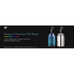 Bình khuếch tán tinh dầu TaoTronics TT-AD008 Diffuser, Essential Oil Diffuser with Elegant 3D Glass