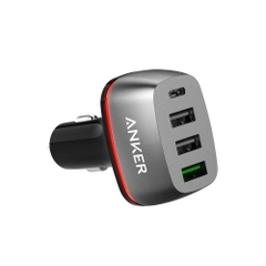 Sạc xe hơi Anker Quick Charge 3.0 & USB Type-C 54W 4-Port USB Car Charger