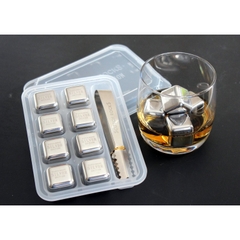 Đá lạnh không tan, thay thế đá nước Scotch Rocks Silver Edition set 8