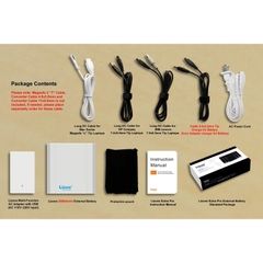 Pin dự phòng cho laptop, tablet, smartphone: Lizone Extra Pro 26000mAh Multi Function Battery