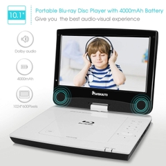 Đầu đọc đĩa có màn hình Naviskauto 10.1 inch Full HD Portable Blu-Ray