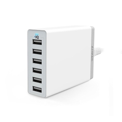 Bộ sạc 6 cổng USB thông minh: Anker 60W 6 port Desktop Charger IQ A2123