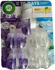 Bộ tinh dầu thơm cắm điện Air Wick Fresh Waters and Lavender Chamomile