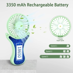 Quạt cá nhân rảnh tay OUTXE với ánh sáng nhiều màu 3350mAh