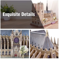 Bộ lắp ghép 3D CubicFun National Geographic Notre Dame de Paris Architecture