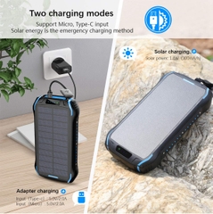 Pin sạc dự phòng năng lượng mặt trời aonidi i26s