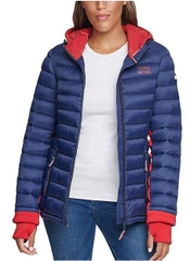 Áo Khoác Tommy Hilfiger Màu Trắng Có Mũ