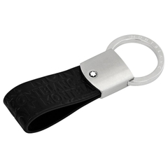 Móc chìa khóa cao cấp Montblanc Black Leather Westside Key Fob