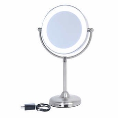 Gương trang điểm để bàn 2 mặt FEIT Electric Rechargeable LED
