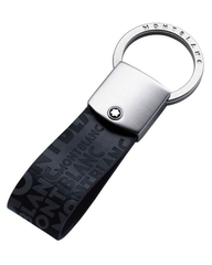 Móc chìa khóa cao cấp Montblanc Black Leather Westside Key Fob