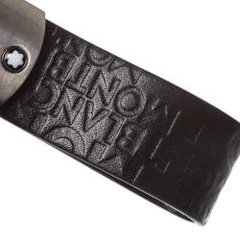 Móc chìa khóa cao cấp Montblanc Black Leather Westside Key Fob