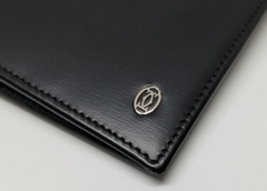 Ví Cartier gấp nửa da màu đen