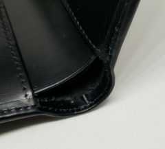 Ví Cartier gấp nửa da màu đen